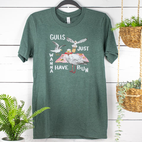 Gulls Just Want To Have Bun Unisex T-Shirt