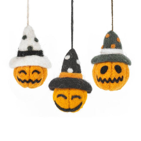 Pumpkin Bauble Trio Hanging Ornament