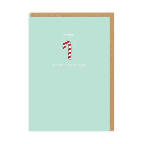 Sweet, It's Christmas Time Again Enamel Pin Greeting Card