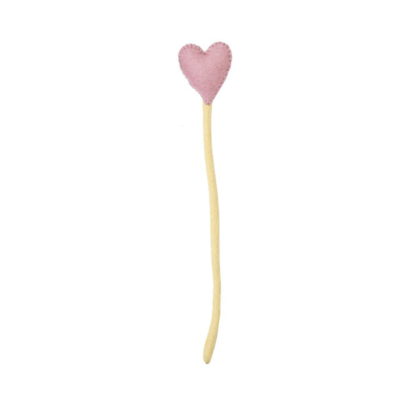Felt Rainbow Heart Stems