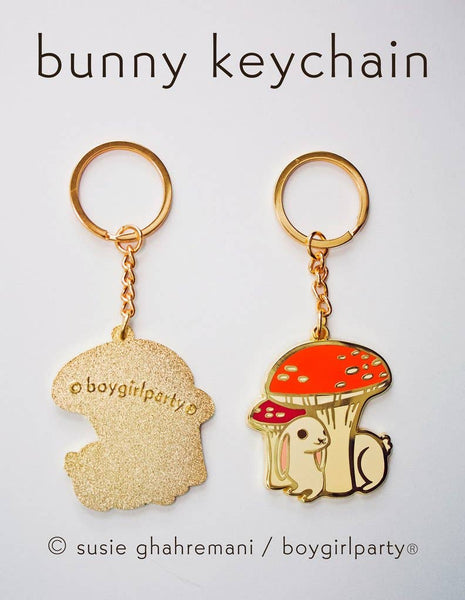 Bunny Mushroom Keychain