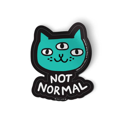 Not Normal Sticker by Badge Bomb
