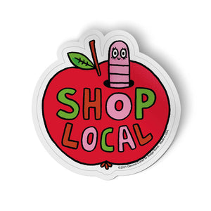 Shop Local Apple Sticker by Badge Bomb