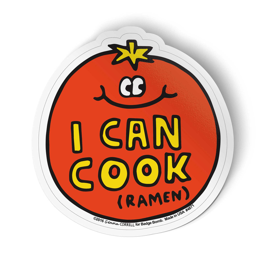 I Can Cook (Ramen) Sticker by Badge Bomb