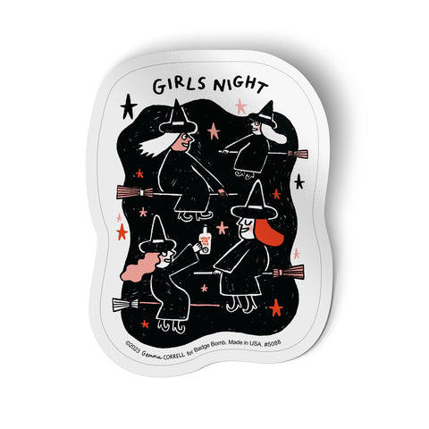 Girls Night Witch Party Sticker