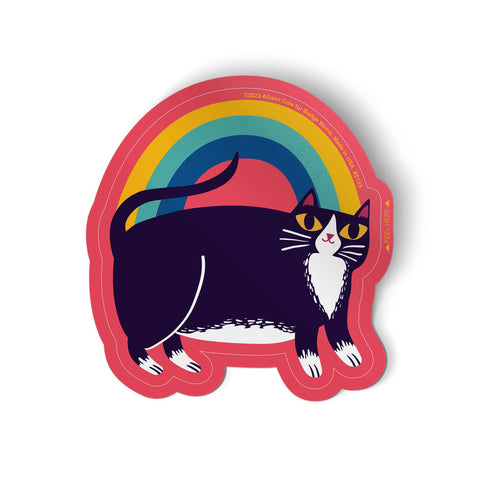 Rainbow Tuxedo Sticker
