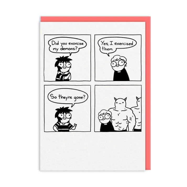 Exorcising Demons Greeting Card