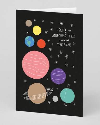 Around The Sun Greeting Card by Ohh Deer