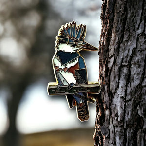 Belted Kingfisher Pin