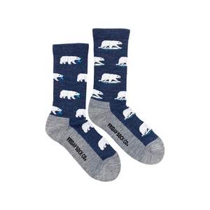 Polar Bear Merino Wool Crew Socks