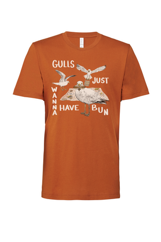 Gulls Just Want To Have Bun Unisex Tee V2