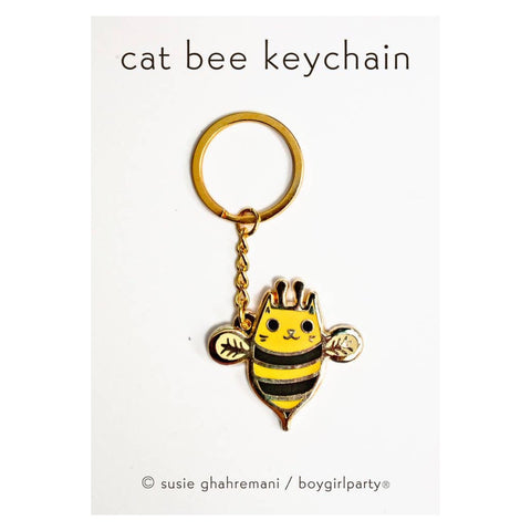 Cat Bee Keychain