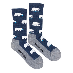 Polar Bear Merino Wool Mid-Calf Socks