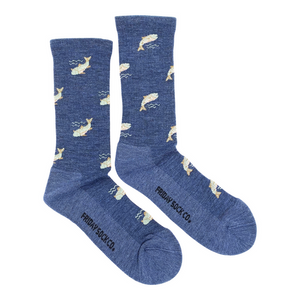 Fish Merino Wool Mid-Calf Socks