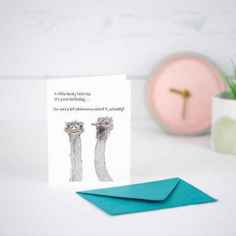 Ostrich Greeting Card