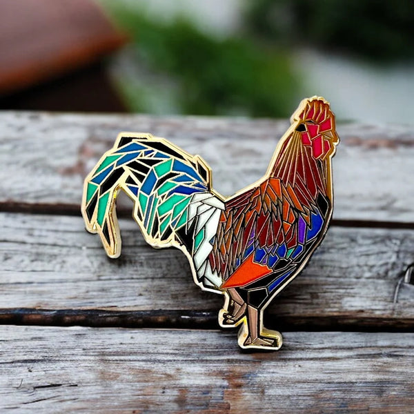 Rooster Pin