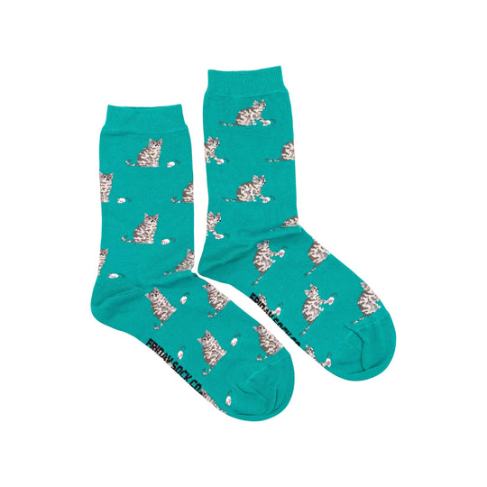 Cat and Mouse Crew Socks