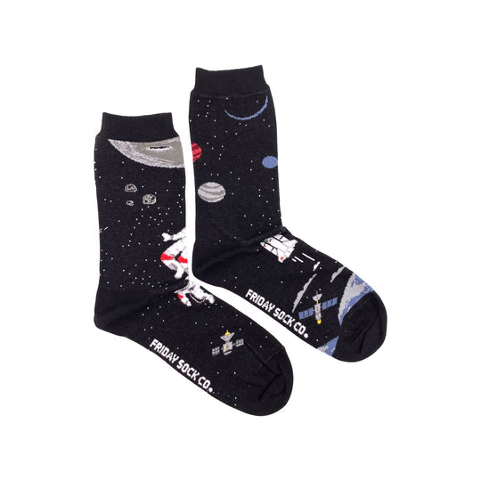 Space Scene Crew Socks