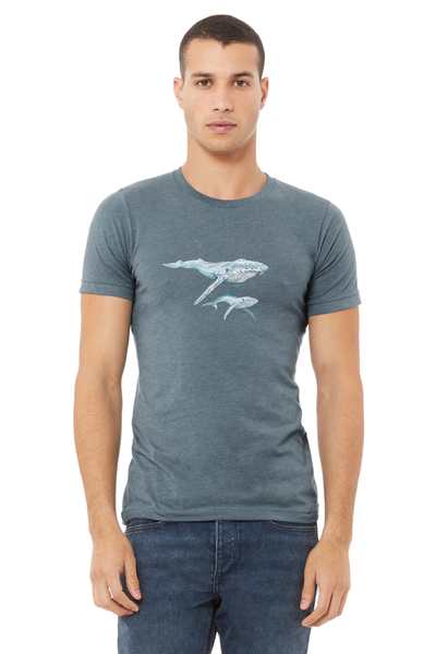 Humpback Whale and Baby Unisex Tee