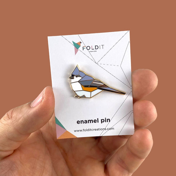 Tufted Titmouse Pin