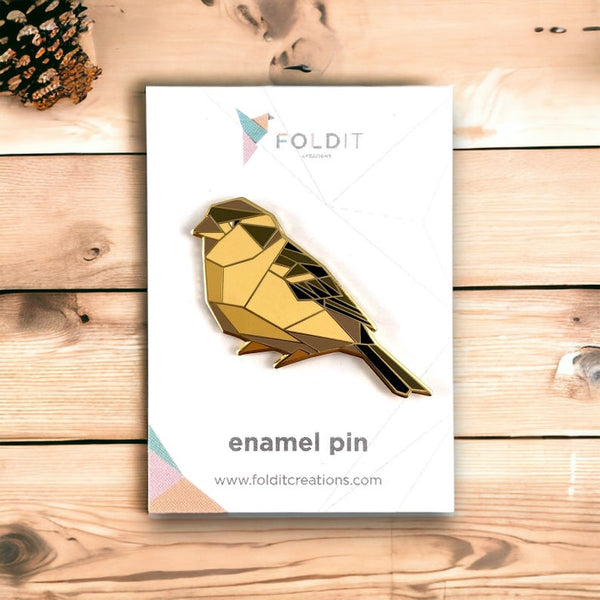 Female Sparrow Pin