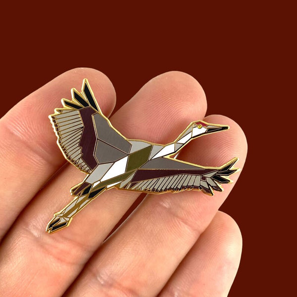 Sandhill Crane Pin