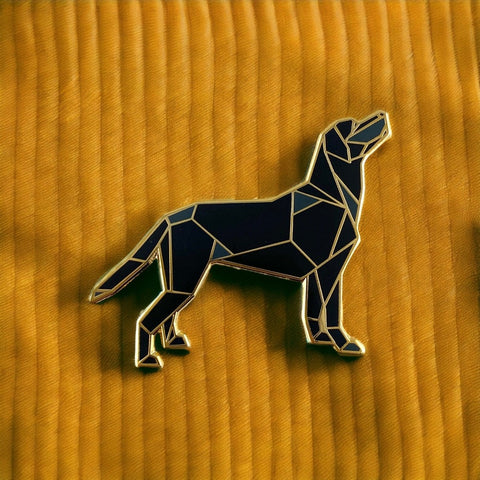 Black Labrador Dog Pin