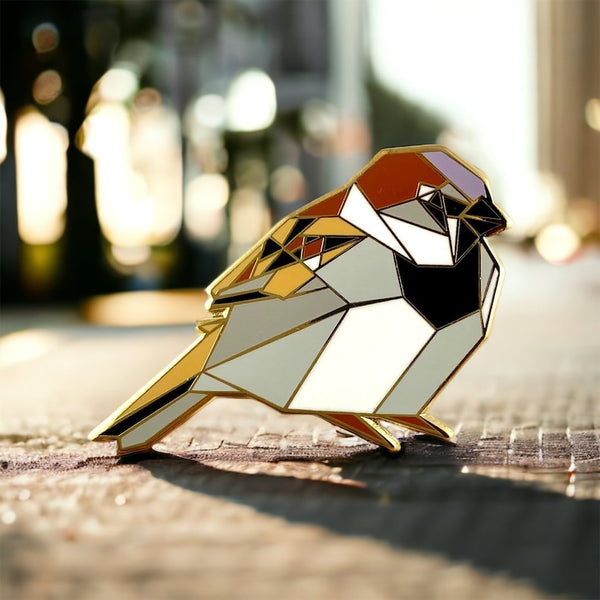 Male Sparrow Pin