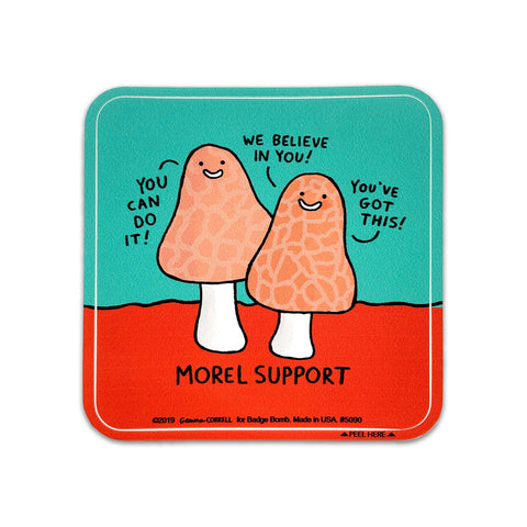 Morel Support Sticker