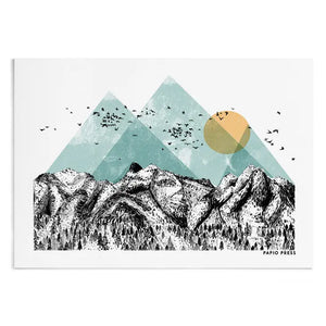 The Mountains Artists Print Wall Art