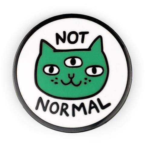 Not Normal Enamel Pin by Badge Bomb