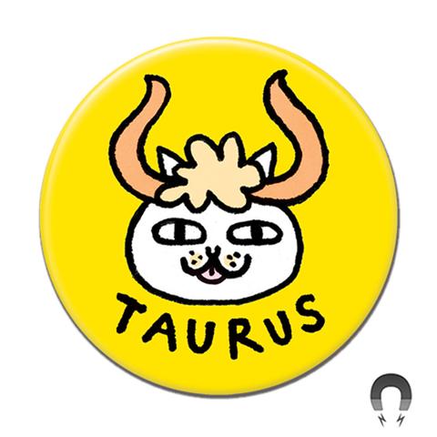 Taurus Catstrology Magnet by Badge Bomb