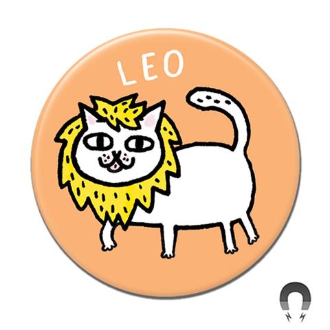 Leo Catstrology Magnet by Badge Bomb