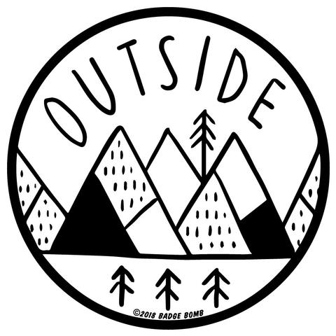 Outside Sticker by Badge Bomb