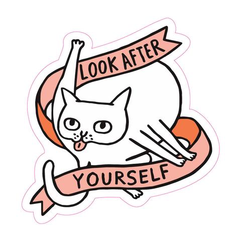 Look After Yourself Sticker by Badge Bomb