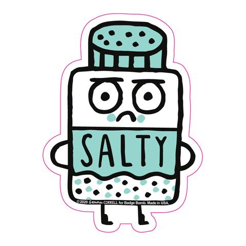 Salty Sticker by Badge Bomb
