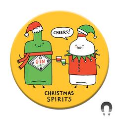 Christmas Spirits Magnet by Badge Bomb