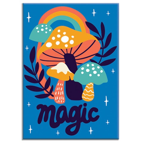 Magic Mushroom Magnet by Badge Bomb