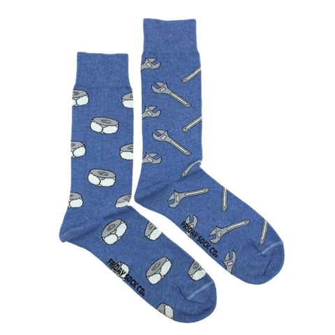 Wrench and Nuts Mid-Calf Socks