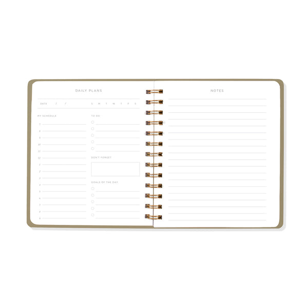Non-Dated Daily Planner in Black