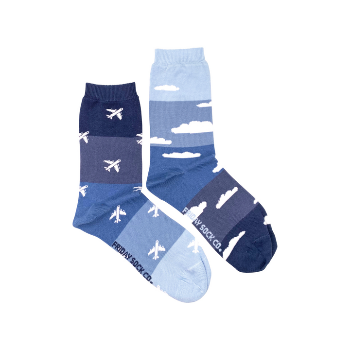 Plane & Cloud Crew Socks 2.0