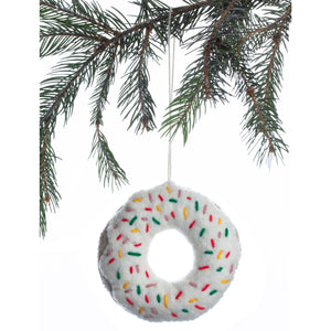 Vanilla Donut Ornament