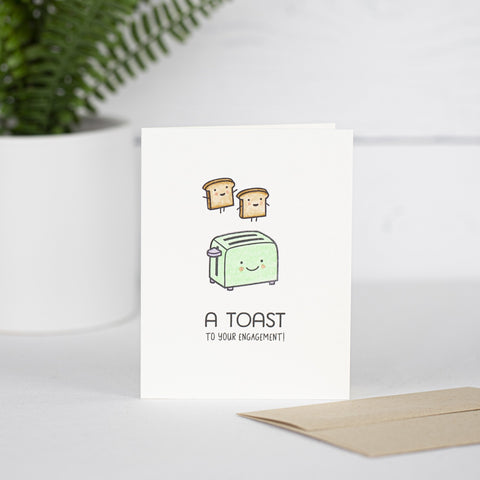 A Toast To Your Engagement Card