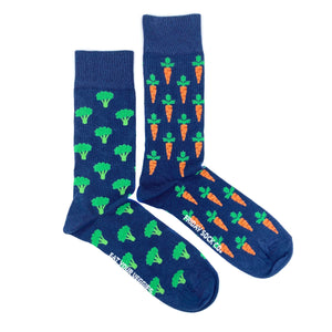 Broccoli and Carrots Mid-Calf Socks