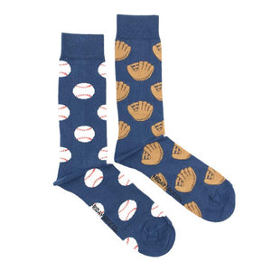 Baseball & Glove Mid-Calf Socks