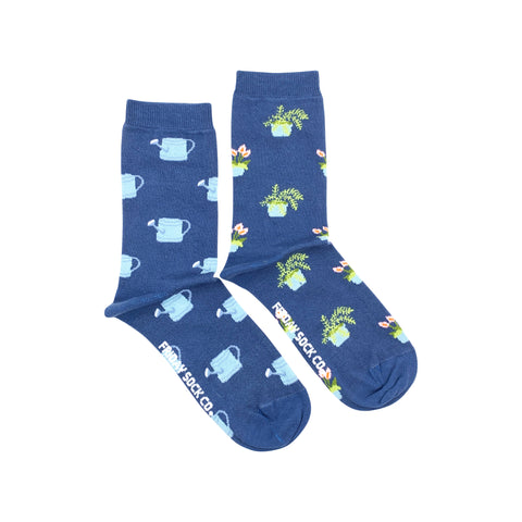 Plant & Watering Can Crew Socks