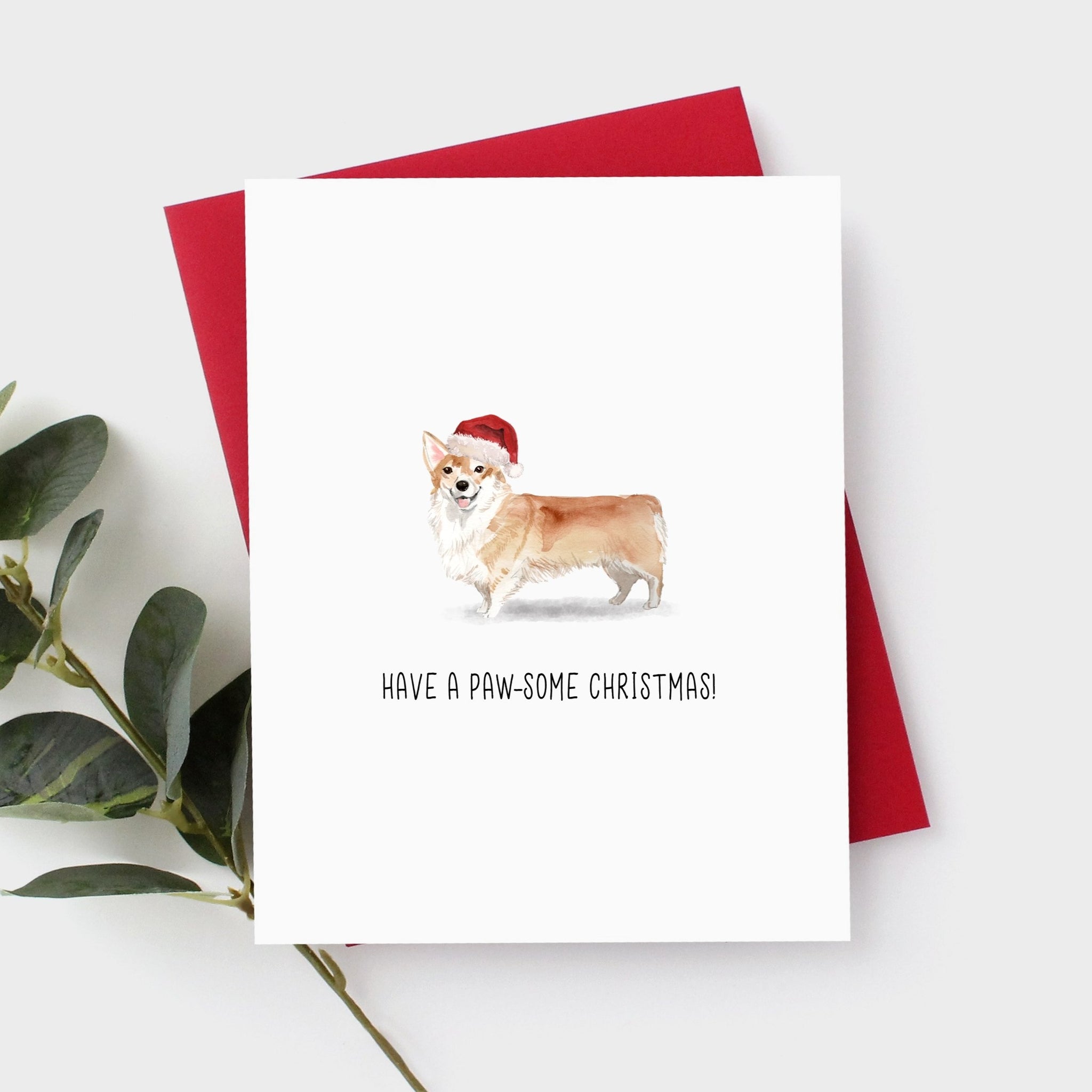 Corgi Christmas Card by Driven To Ink