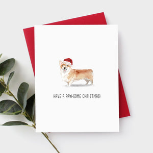 Corgi Christmas Card by Driven To Ink