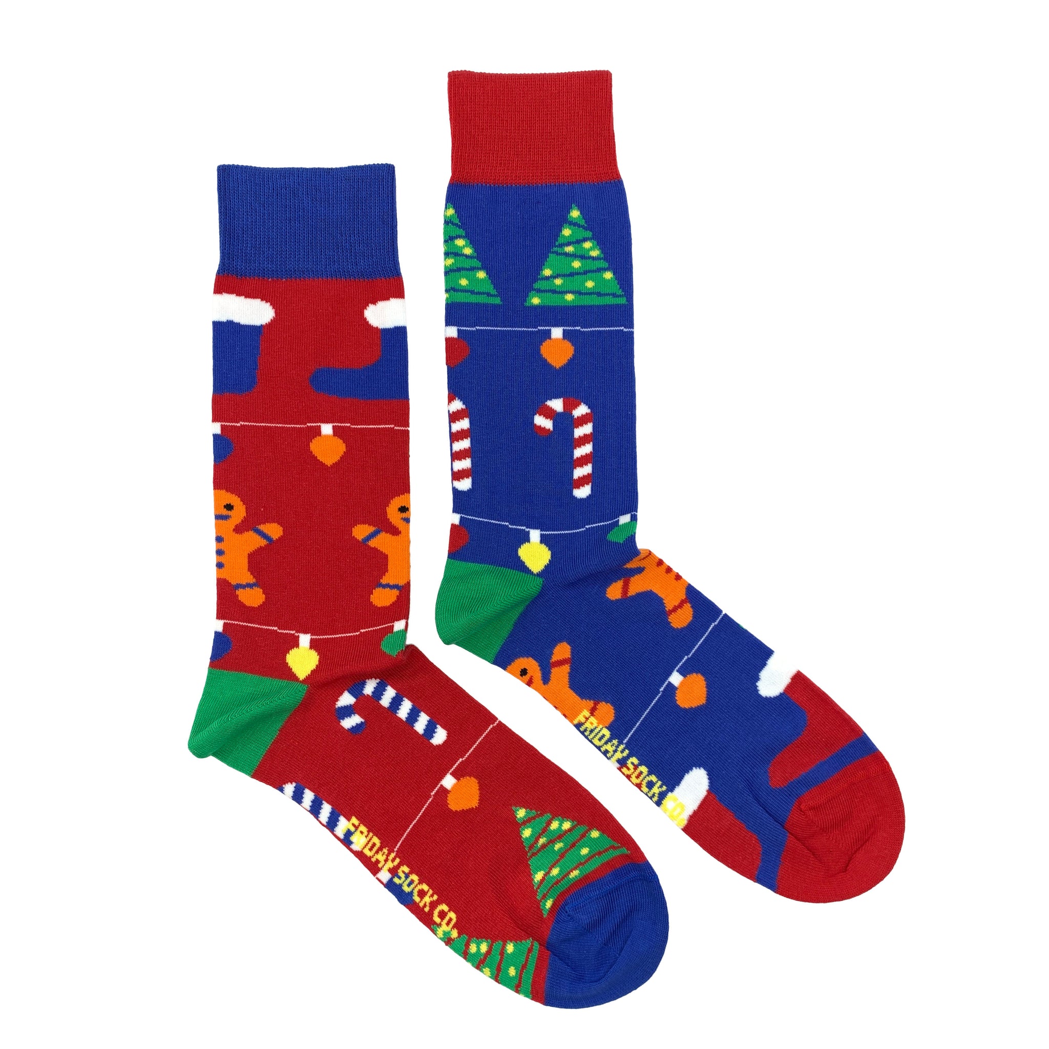 Ugly Christmas Gingerbread Crew Socks