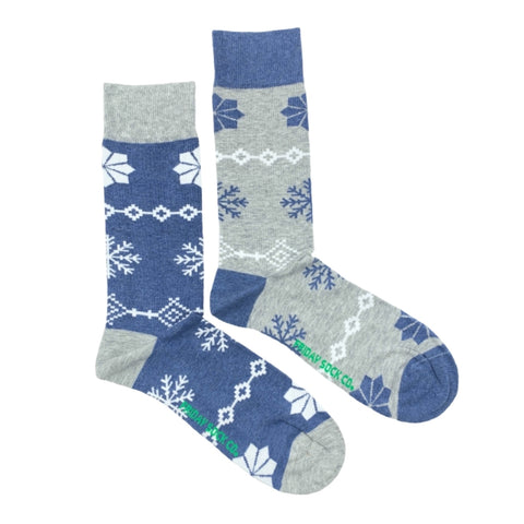 Christmas Snowflakes Mid-Calf Socks